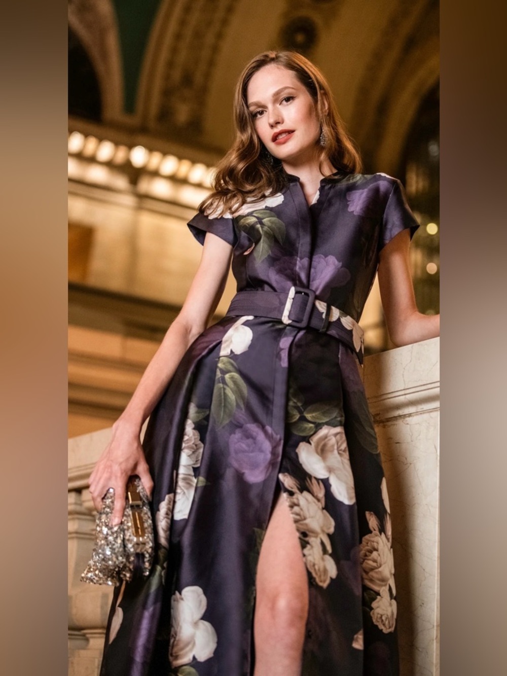Gown Sachin + Babi Marta-Twilight Blooms - Picture 2 of 9